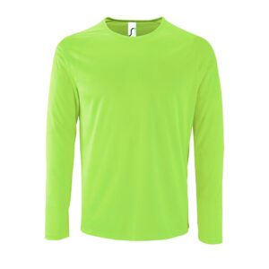 Футболка с длинным рукавом Sporty LSL Men, неоново-зеленый