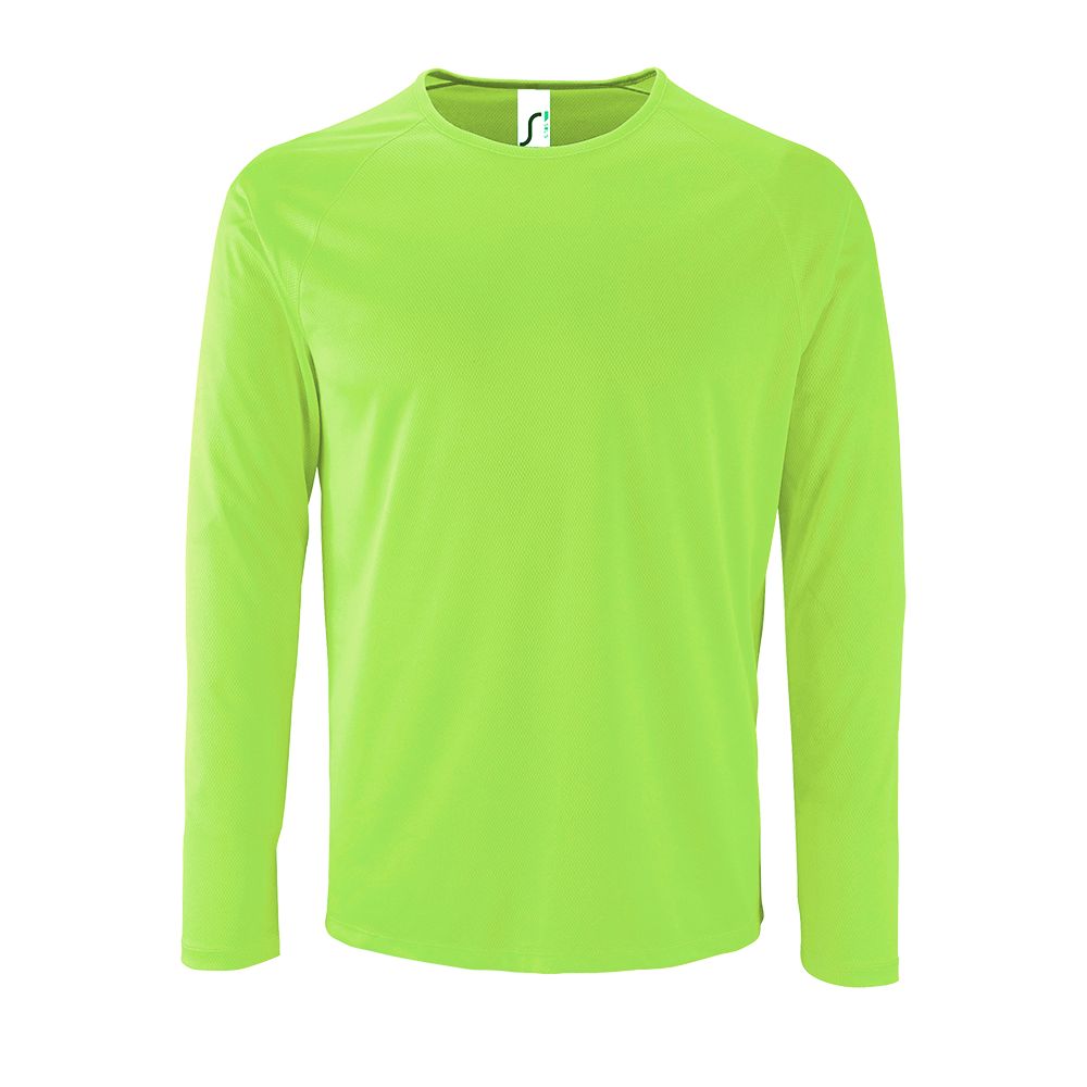 Футболка с длинным рукавом Sporty LSL Men, неоново-зеленый