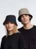 Панама Nylon двусторонняя, черный с хаки