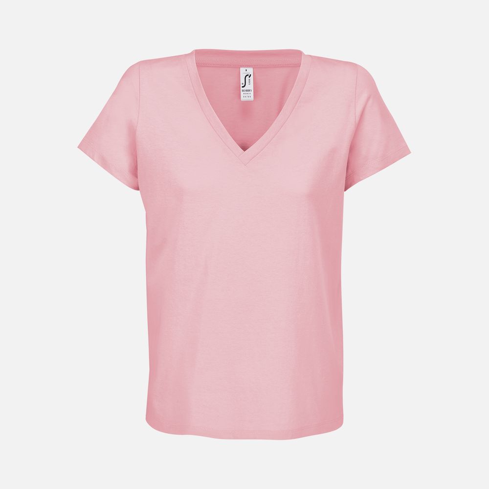 Футболка женская Regent Women с V-образным вырезом, розовый (candy)