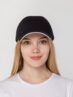Бейсболка Canopy, chernyj-s-belym-kantom