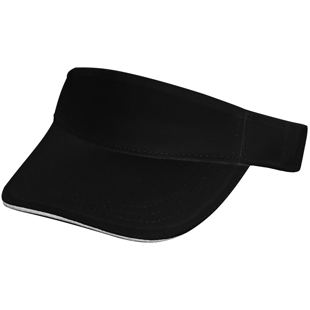 Козырек Active, chernyj-s-belym-kantom