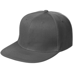Бейсболка Snapback с прямым козырьком, серый