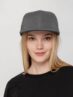 Бейсболка Snapback с прямым козырьком, серый