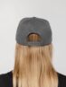 Бейсболка Snapback с прямым козырьком, серый