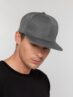 Бейсболка Snapback с прямым козырьком, серый