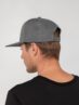 Бейсболка Snapback с прямым козырьком, серый