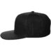 Бейсболка Snapback с прямым козырьком, черный