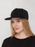 Бейсболка Snapback с прямым козырьком, черный