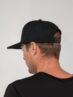 Бейсболка Snapback с прямым козырьком, черный