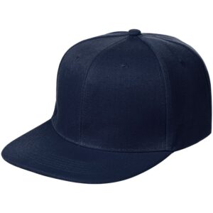 Бейсболка Snapback с прямым козырьком, темно-синий