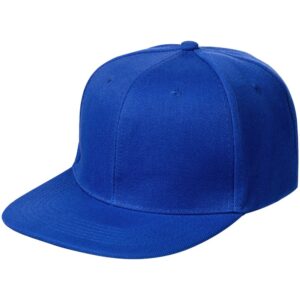 Бейсболка Snapback с прямым козырьком, ярко-синий