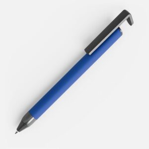 Ручка шариковая Standic с подставкой для телефона, синий