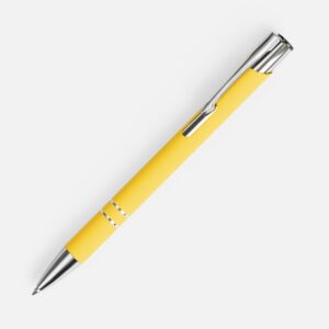 Ручка шариковая Keskus Soft Touch, желтый
