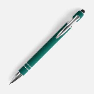 Ручка шариковая Pointer Soft Touch со стилусом, зеленый