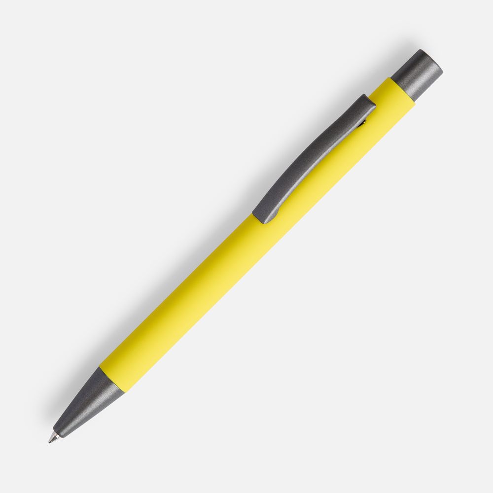 Ручка шариковая Atento Soft Touch, желтый