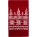 Шарф Elnik, красный с молочно-белым