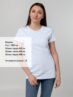 Футболка женская T-bolka Stretch Lady, белый (холодный оттенок)