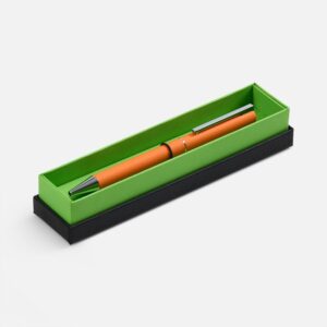 Ручка шариковая Blade Soft Touch в футляре, оранжевый