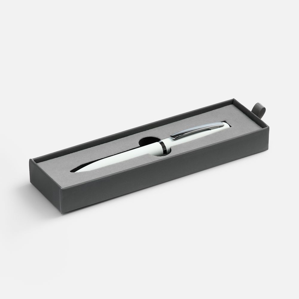 Ручка шариковая Bolt Soft Touch в футляре, белый