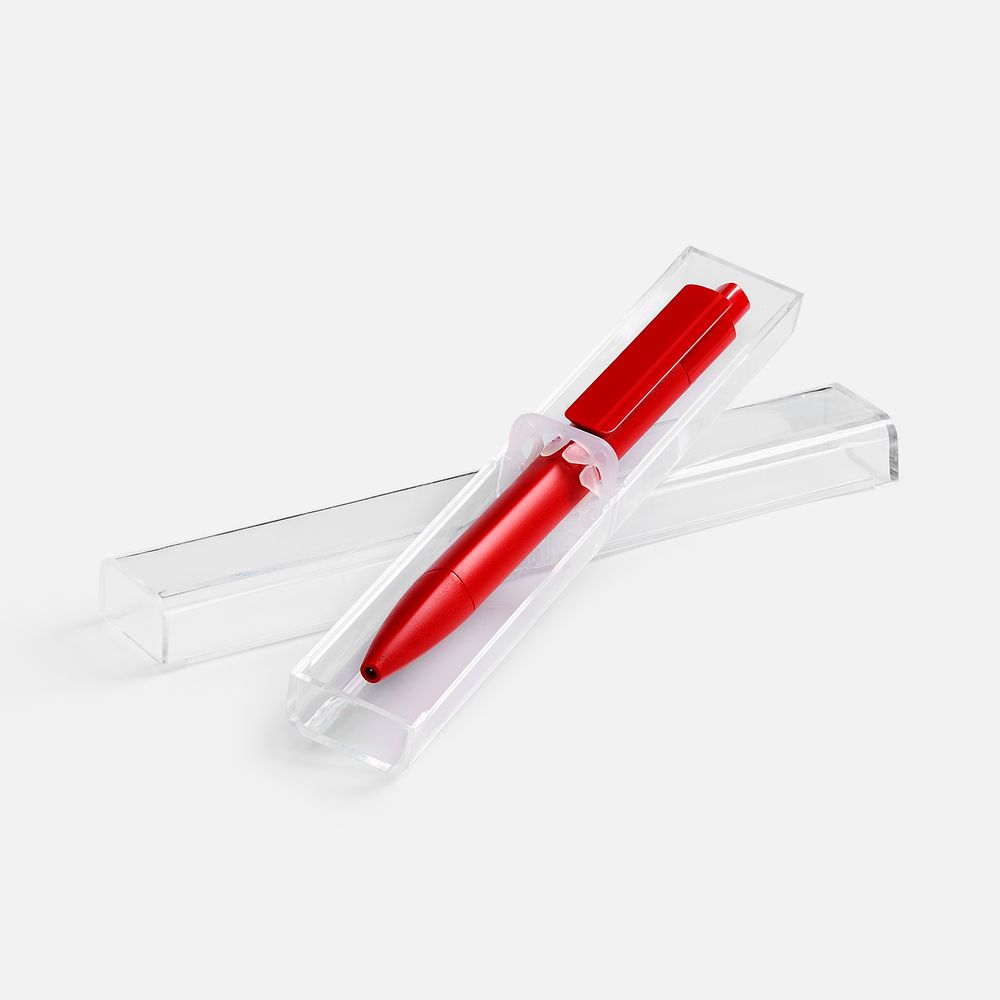 Ручка шариковая Prodir DS4 PMM-P в футляре, красный