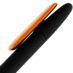 Ручка шариковая Prodir DS5 TRR-P Soft Touch, черный с оранжевым