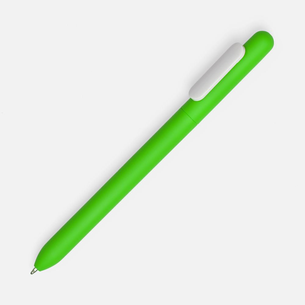 Ручка шариковая Swiper Soft Touch, зеленый с белым