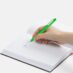 Ручка шариковая Swiper Soft Touch, зеленый с белым