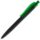 Ручка шариковая Prodir QS01 PRT-T Soft Touch, черная, черный с зеленым