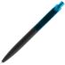 Ручка шариковая Prodir QS01 PRT-T Soft Touch, черная, черный с голубым