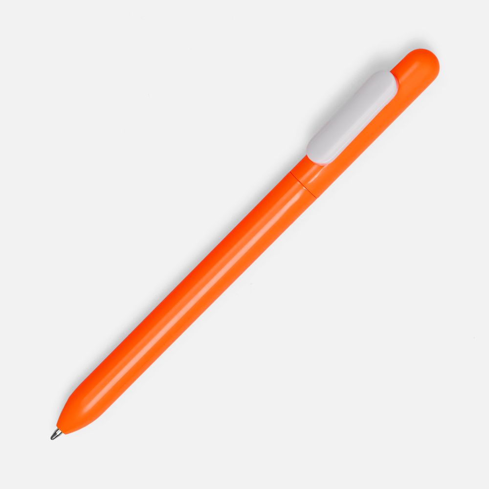 Ручка шариковая Swiper, оранжевый с белым