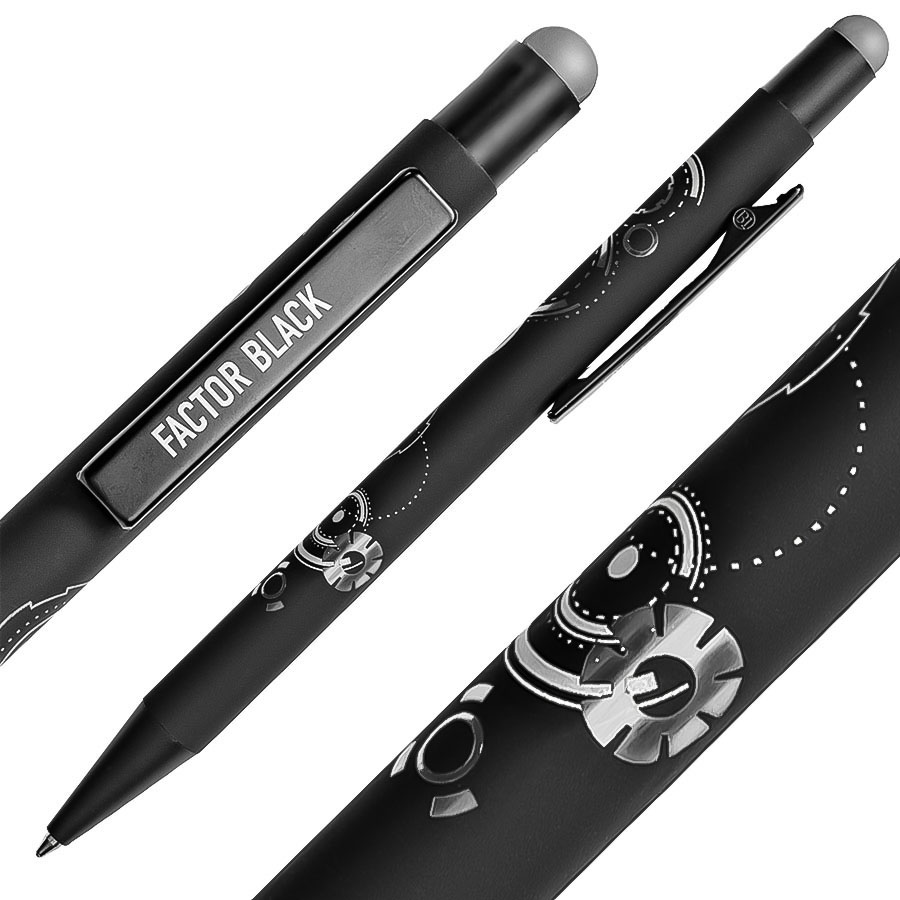 Ручка шариковая FACTOR BLACK со стилусом — изображение 49