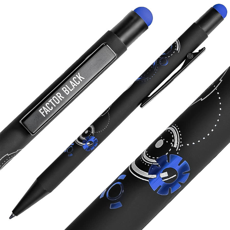 Ручка шариковая FACTOR BLACK со стилусом — изображение 39
