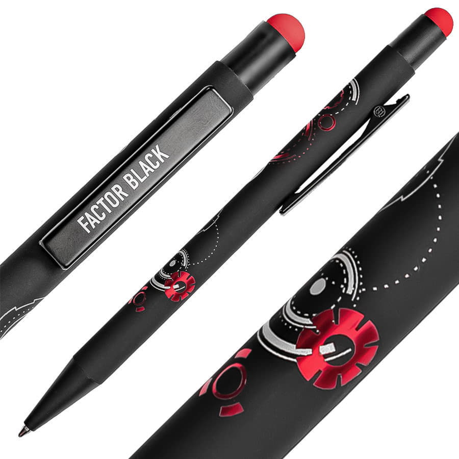 Ручка шариковая FACTOR BLACK со стилусом — изображение 51