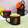 Кружка YASNA с покрытием SOFT-TOUCH, черный с голубым, 310 мл, фарфор — изображение 18