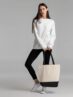 Сумка для покупок на молнии Shopaholic Zip, неокрашенный с черным