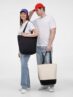 Сумка для покупок на молнии Shopaholic Zip, неокрашенный с черным