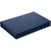 Коробка Silk с ложементом под ежедневник 13x21 см, флешку и ручку, ver. 2, темно-синий