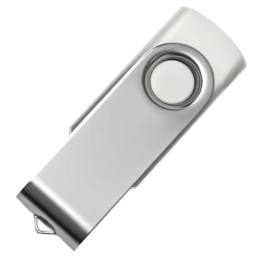 USB flash-карта DOT (), белый, 5,8х2х1,1см,пластик металл, белый, серебристый, 8 Гб