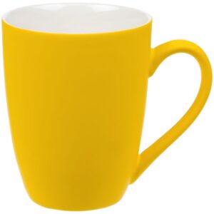 Кружка Good Morning с покрытием софт-тач, желтый