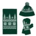 Варежки Elnik, зеленый с молочно-белым