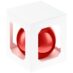Оформительский шар Finery, 10 см, глянцевый, глянцевый красный
