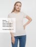 Футболка женская T-bolka Lady, молочно-белый