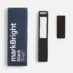 Флешка с подсветкой логотипа markBright Black, синий, 32 Гб
