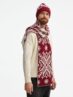 Шарф Wintertude L, красный с белым