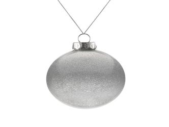 Елочный шар Finery Shine, 8 см, глянцевый с глиттером