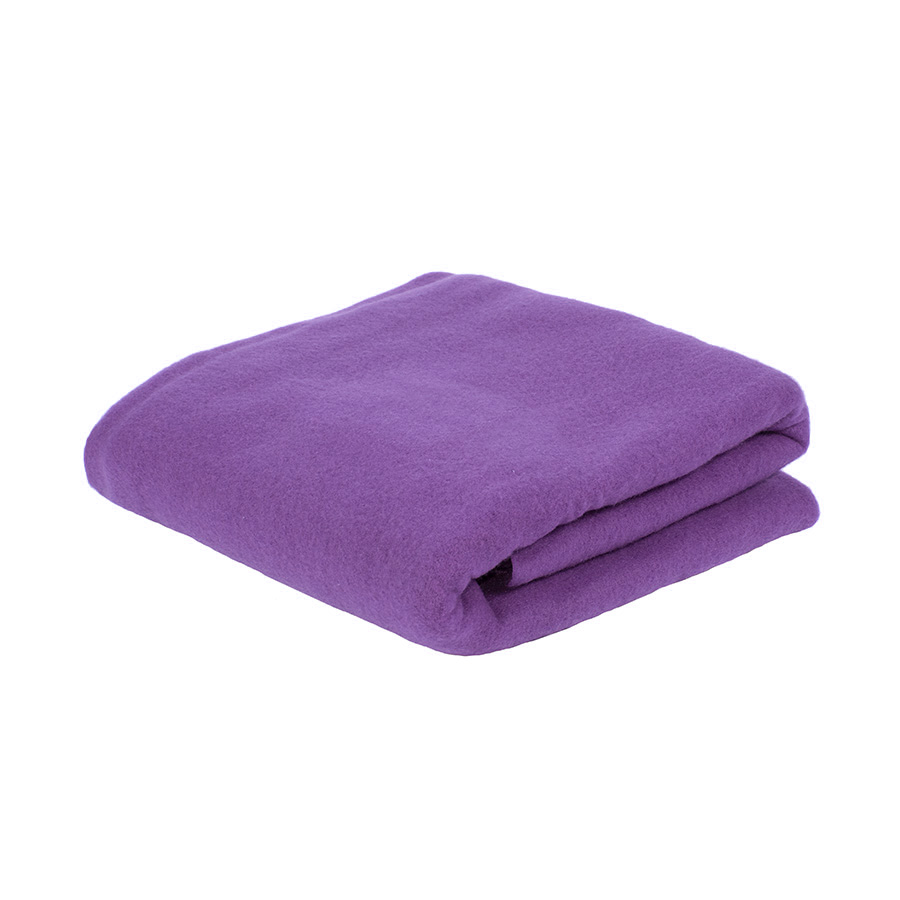 Плед PLAIN, 100х140 см, флис 150 гр/м2; 100% полиэстер, фиолетовый