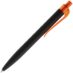 Ручка шариковая Prodir QS01 PRT-T Soft Touch, черная, черный с оранжевым