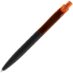 Ручка шариковая Prodir QS01 PRT-T Soft Touch, черная, черный с оранжевым
