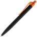 Ручка шариковая Prodir QS01 PRT-T Soft Touch, черная, черный с оранжевым